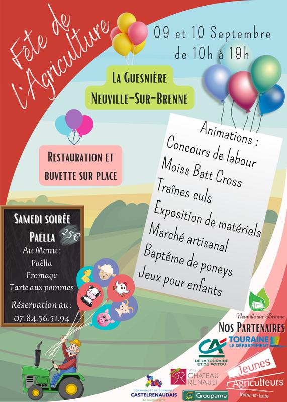 Fête de l&rsquo;agriculture de Neuville-sur-Brenne